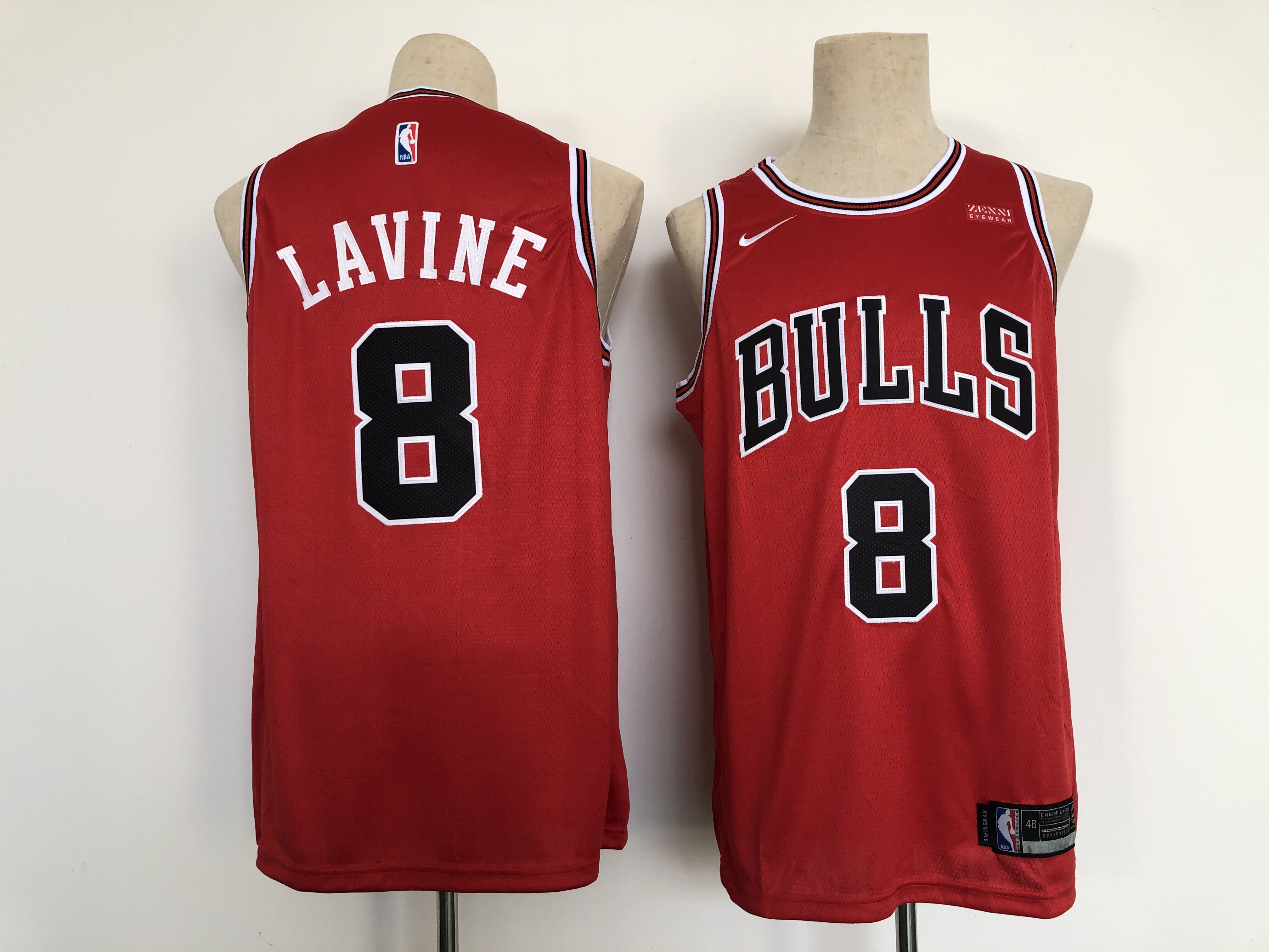 Men Chicago Bulls #8 Lavine Red Nike 2022 Game NBA Jersey-0